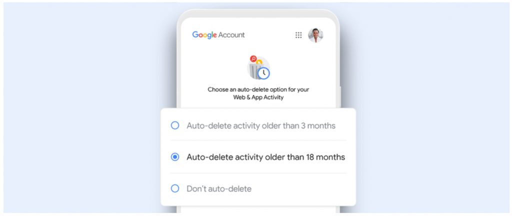 Google auto-delete now set by default google privacy auto-delete activity