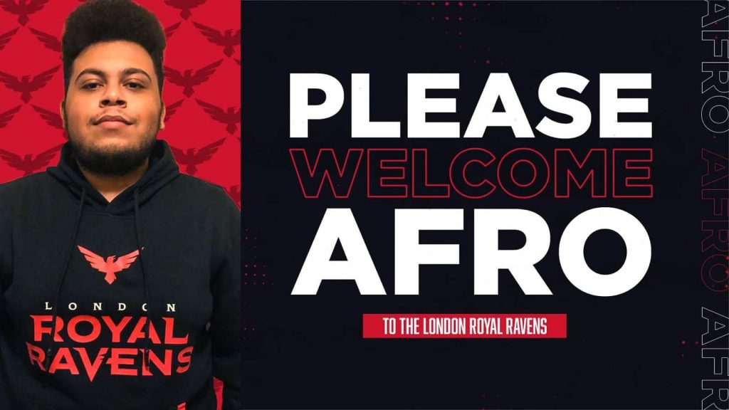 cod afro joins london royal ravens as substitute
