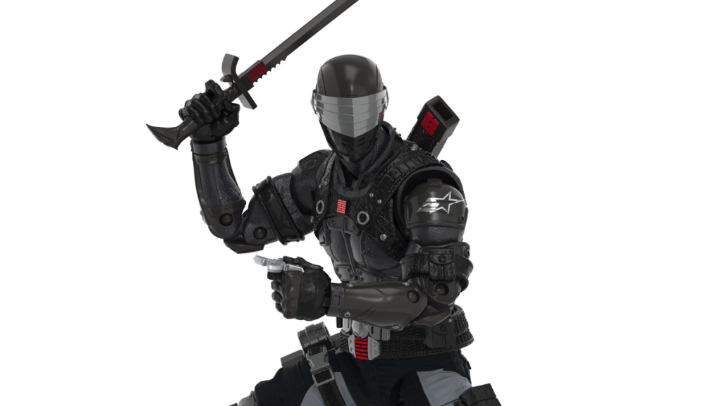 g i joes fortnite collaboration includes a snake eyes skin and action figure