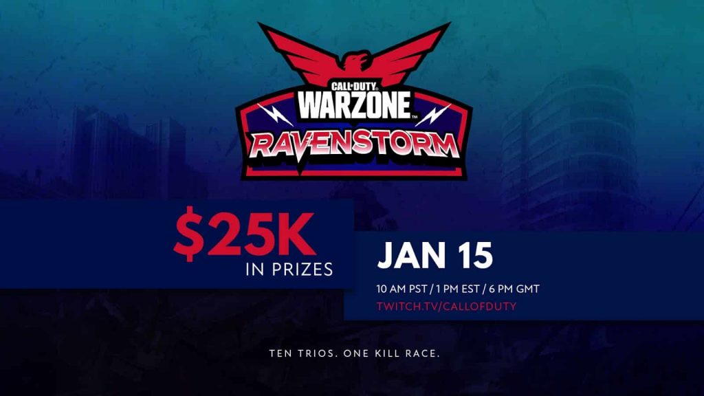 how to watch london royal ravens ravenstorm warzone tournament