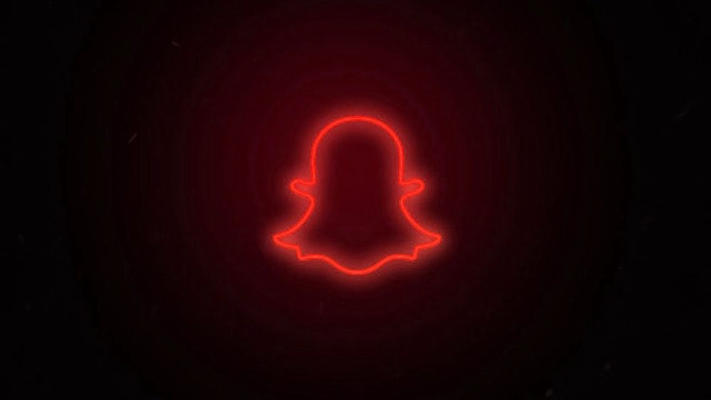 neon snapchat logo