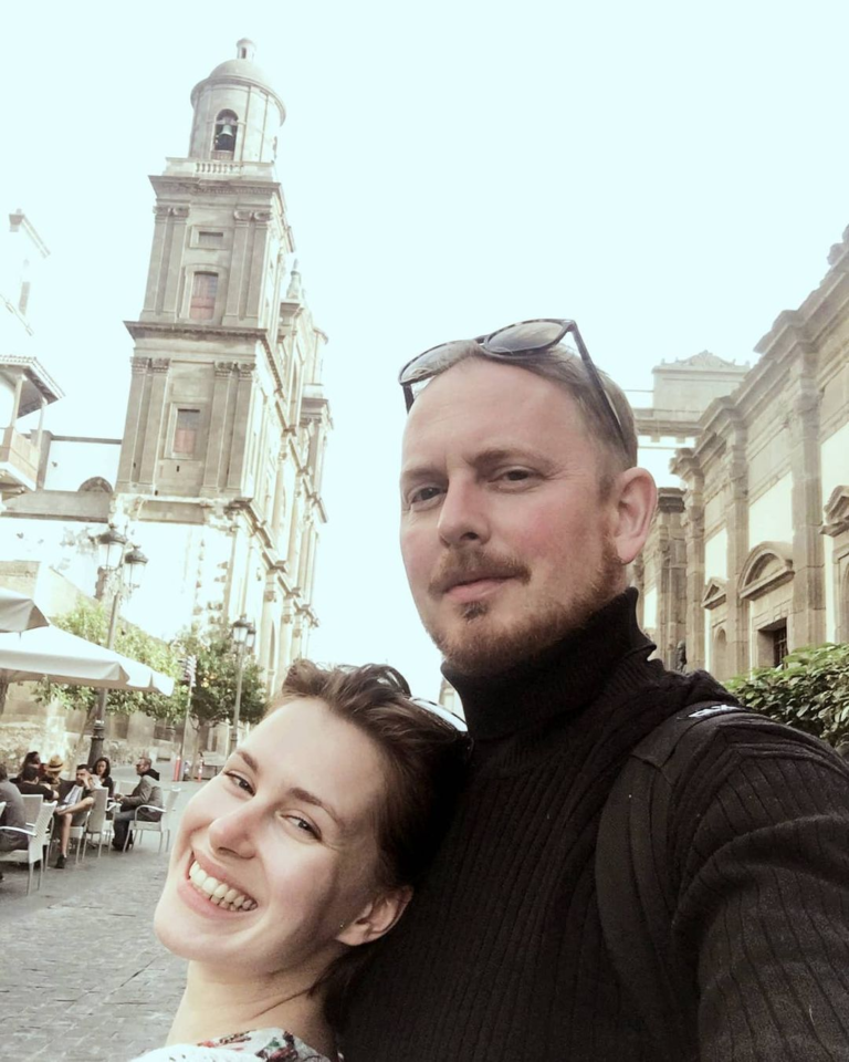 Anna Maria Sieklucka with her boyfriend Lukasz Witt Michalowski