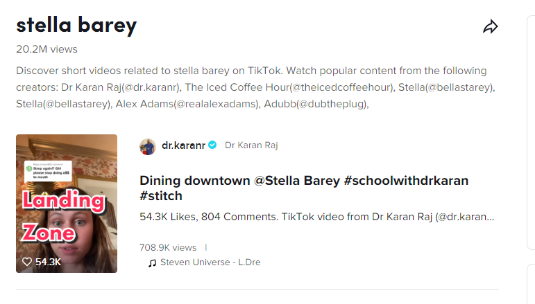 Stella Barey Tiktok