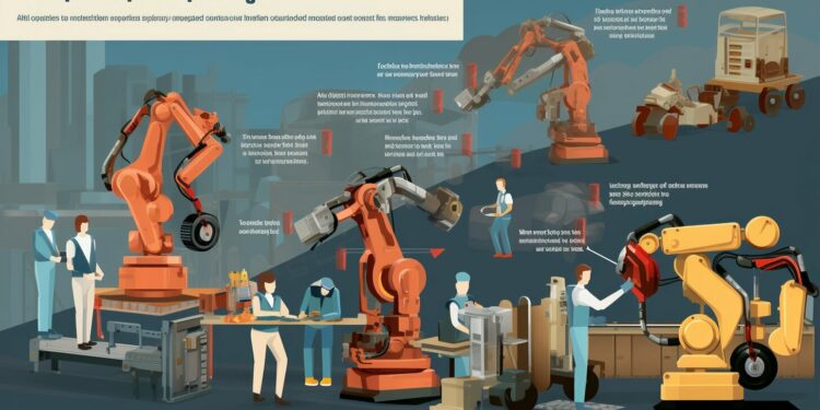Robots replace human workers